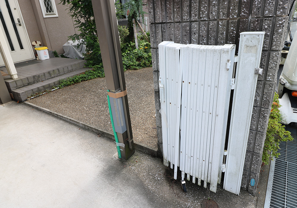 神戸市西区 T様邸【雨樋・伸縮門扉】